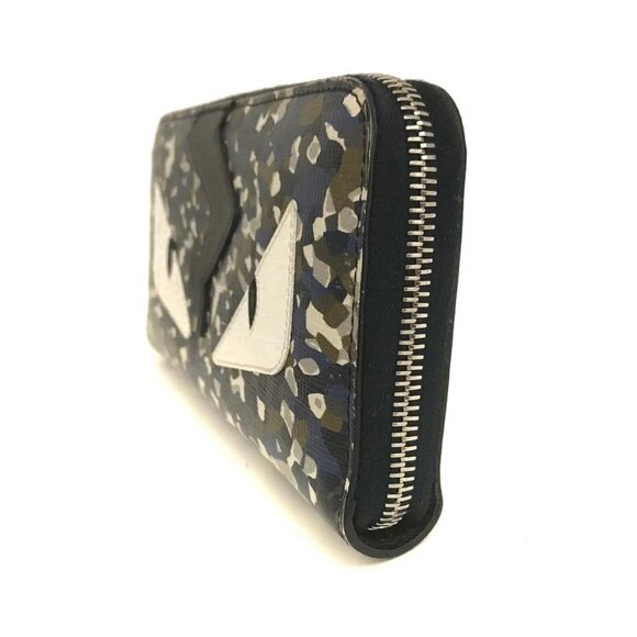 FENDI Monster PVC Zip Around Long Wallet MultiColor/8BJ0150 - Picture 3 of 8